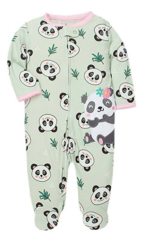 Ropa De Bebe - Pijamas Con Pies Para Bebes Niña 100% Algodon