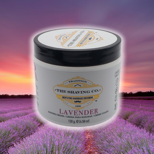 The Shaving Co Kit Rastrillo Negro Crema De Afeitar Lavanda
