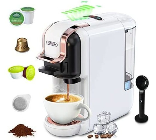 Cafetera Eléctrica Hibrew K-cup Individual 5 En 1 - Blanco