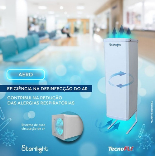 Lâmpada Germicida Desinfecta Virus Bactéria Sterilight Aero