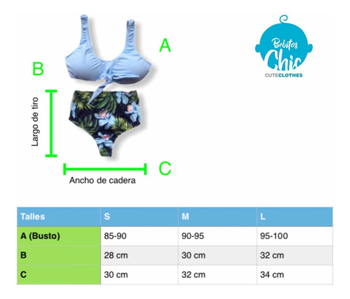Imagen 4 de 4 de Bombacha Malla Tiro Alto Munay Y Ohana Mommy And Me