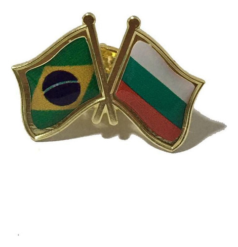 Pin Da Bandeira Do Brasil X BuLGária