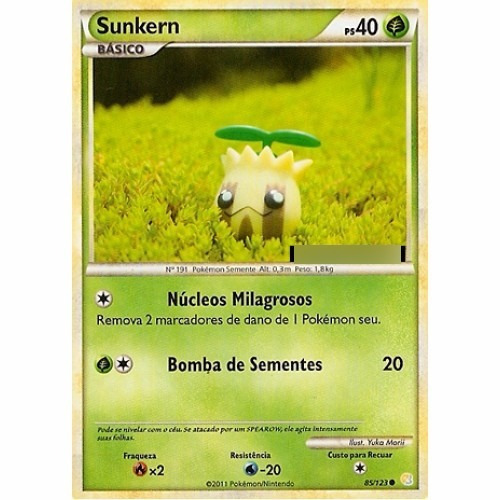 Sunkern - Pokémon Planta Comum - 85/123 - Pokemon Card Game