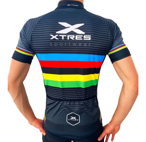 Remera Ciclismo Ciclista Manga Corta Hombre Yersey Bolsillos