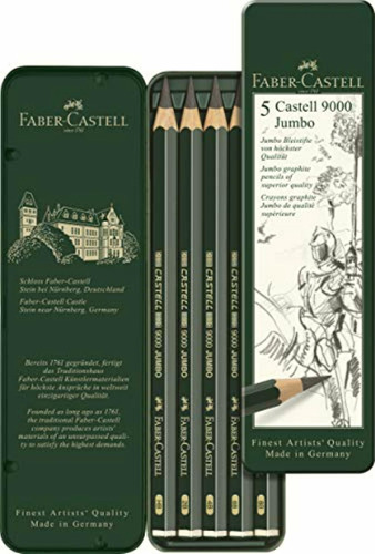 Faber-castell 119200 Castell 9000 Lápiz Con Goma De Borrar,