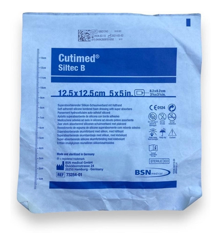 Cutimed Siltec B Aposito Transparente 12,5 X 12,5- 1unid