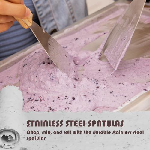 Maquina Para Hacer Rollos De Helado Whynter, De Acero Inox.