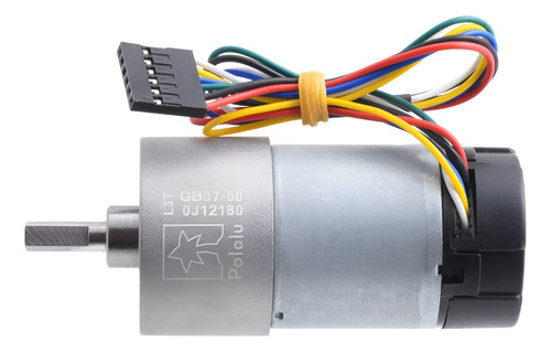 Motorreductor 37dx70l Mm Hp 12v 50:1 Encoder 64 Cpr Pololu