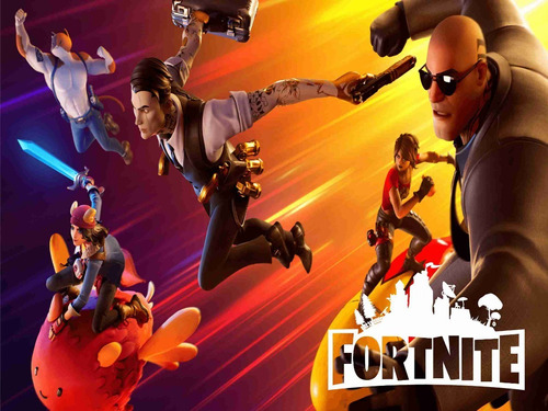 Papel Parede Adesivo  Game Fortnite 2,40alt X 2,10larg