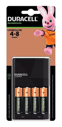 Carregador De Pilhas Duracell Aa Aaa 1,2v Cef14br4 +4 Pilhas Menor preço em Carregador De Pilhas Duracell Aa Aaa 1,2v Cef14br4 +4 Pilhas