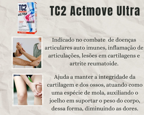 Tc2 Actmove Ultra Colageno Tipo 2 (uc2) 40mg 60caps Nutrends
