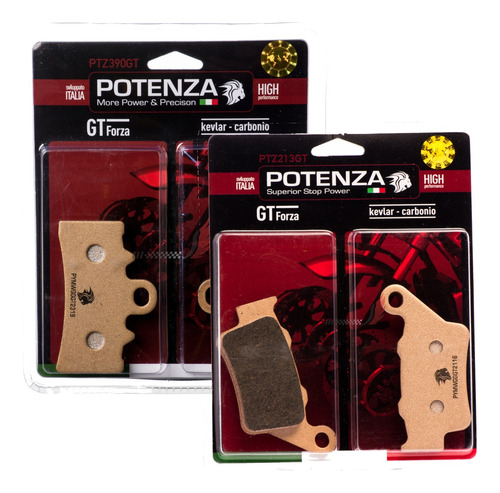 Pastilha Potenza Diant+tras Bmw G310gs G310 Gs Ptz390 Ptz213