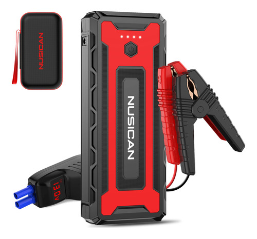 Nusican Arrancador De Coche, 2600a 22000mah 12v Bateria Port