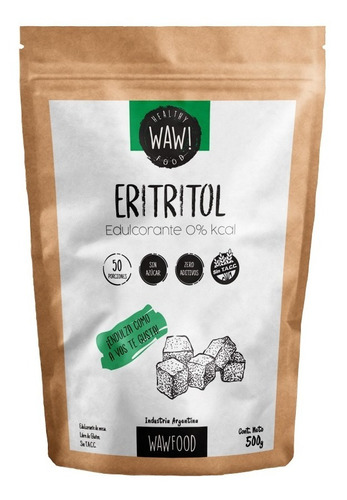 Edulcorante Eritritol X 500g 100% Natural Sin Tacc 0kcal Waw