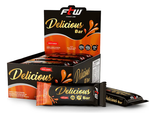 Ftw Delicious Bar Cx 12 Unidades - Sabor Doce De Leite Argentino