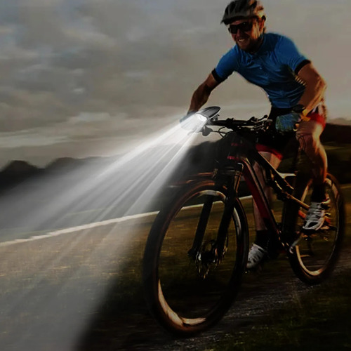 Linterna De Bicicleta Recargable Para Bicicleta Con Hora