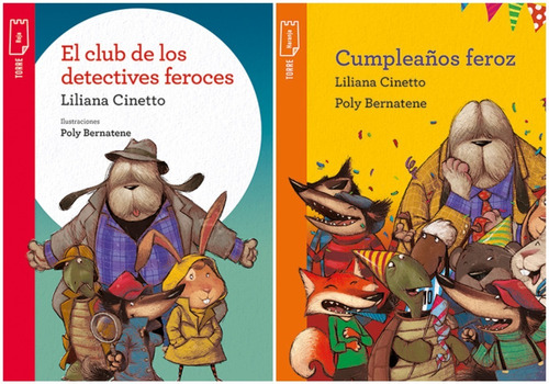 2 Libros Cumpleaños Feroz + Detectives Feroces Cinetto Norma