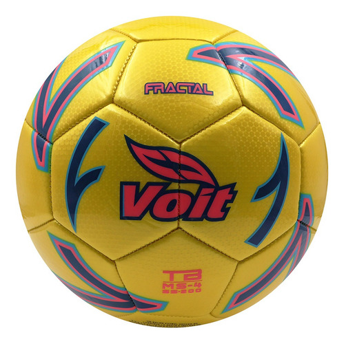 Balón Fútbol #4 Fractal Multicolor Amarillo, Blanco, Verde Multicolor