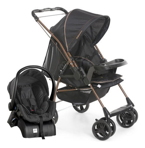 Imagem 2 de 10 de Carrinho Bebê Galzerano Milano Com Bebê Conforto E Base