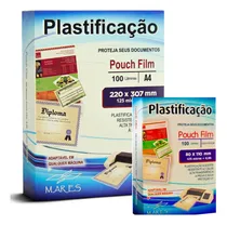 Comprar 100un 66x99 + 50un A4 220x307 125 Micras Plastificacao Ofert