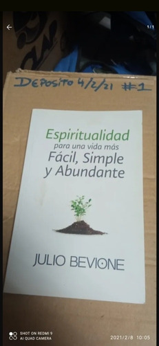 Libro Espiritualidad Para Una Vida Más Fácil. Julio Bevione