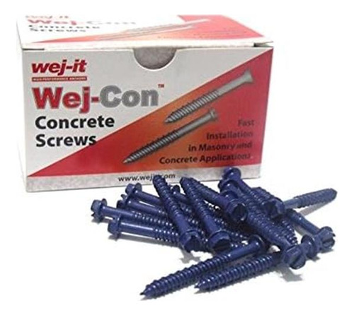 X Wej-it Ranted Wex Wej-con (tapcon) Concrete Shorn-