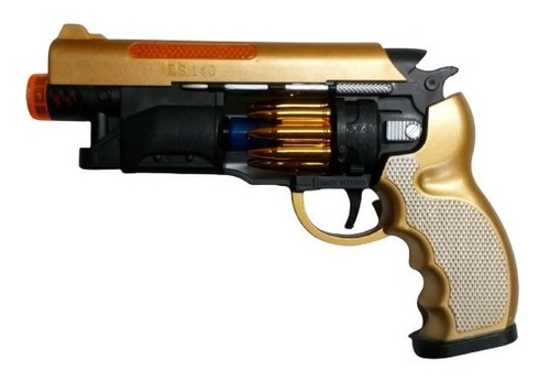 Arma Pistola Con Luz Y Sonido Infantil Zs140 Ath