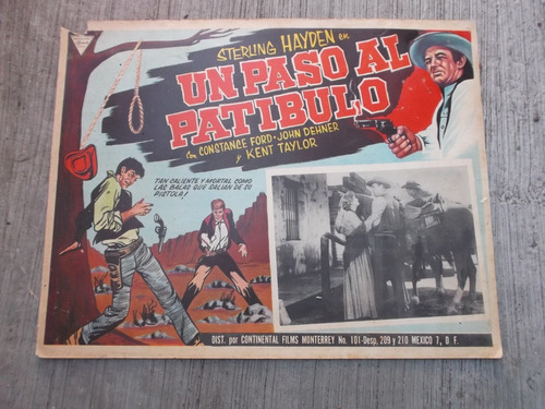 Antiguo Cartel De Cine Lobby Card Un Paso Al Patibulo! #11