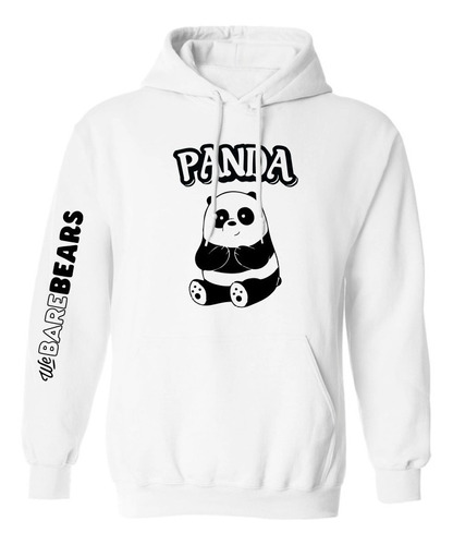 Sudadera Modelo We Bare Bears Panda Estampado En Vinil