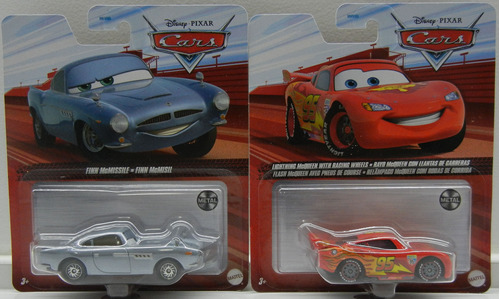 Disney Pixar Cars Rayo Mcqueen Y Finn Mcmissile , Carreras