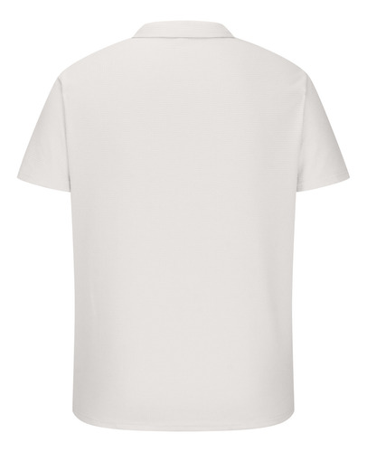 Jersey Casual Liso Con Botones A La Moda Para Hombre, Talla