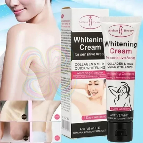 Crema Blanqueadora Con Colágeno Y Leche Aichun Beauty