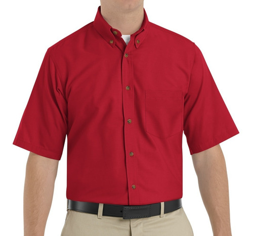Red Kap Sp80 Camisa Manga Corta Vestir Casual Trabajo Extras