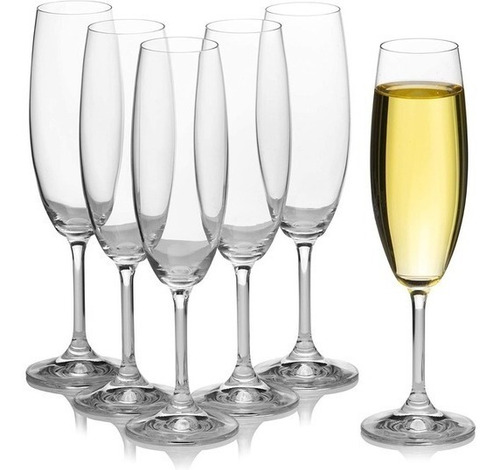 Imagen 2 de 8 de Copas De Chamagne Bohemia Juego X 6