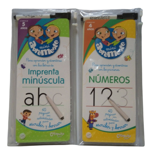  Imprenta Minuscula C/lapiz + Números - Pack X 2 Libros