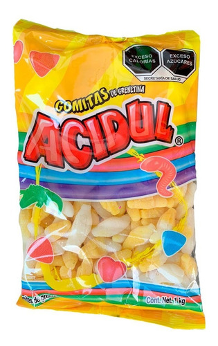 Gomitas Sabor Y Forma Banana Acidul 1 Kg