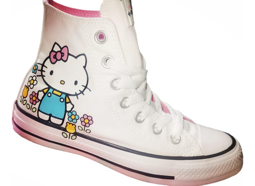 Tenis Converse Hello Kitty 164629 Pinnc/white