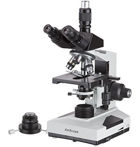 Amscope T490b-dk Microscopio Trinocular Compuesto, Oculares 