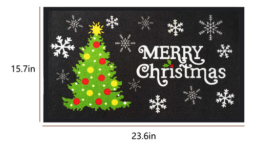 Felpudo Con Adorno Navideño Para Puerta Delantera Exterior,