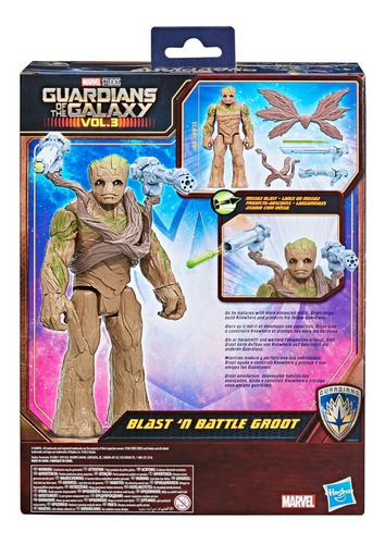 Guardianes De La Galaxia Vol. 3 -blast N Battle Groot Hasbro