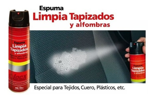 Imagen 2 de 2 de Espuma Limpia Tapizados Alfombras Habitaculo Locx - Nolin