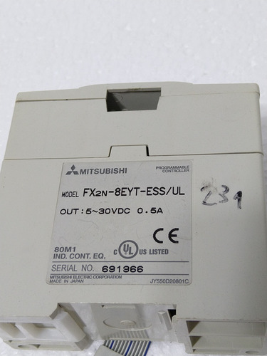 Fx2n-8eyt-ess/ul Mitsubishi Plc I/o Modulo 8 Saidas (Usado)