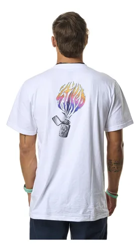 Polera Arte Stoked Hombre Blanca