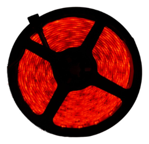 Tira Led Roja 5 Mts 5050 Con Recubrimiento