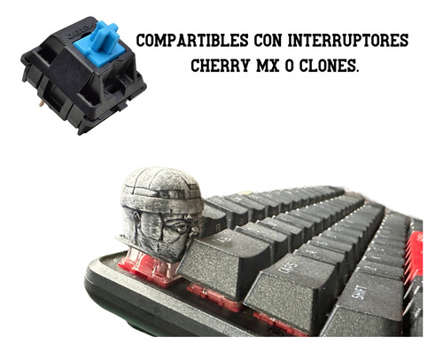 Keycap Personalizada Cabeza De Olmeca Para Teclado Mecánico.