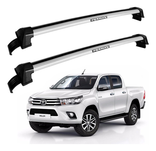 Barra De Techo Aluminio Negro Toyota Hilux  Vigo 05-15 Eqmax