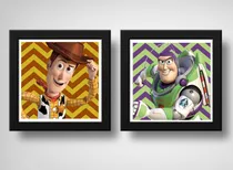Comprar Set 2 Cuadros Toy Story Woody Buzz Lightyear Arte Decoracion