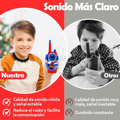 Walkie Talkie Para Niños, 2 Pzs Walkie Talkie De Juguete,