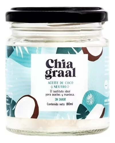 Aceite De Coco Chía Graal 180 Ml.