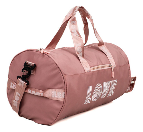 Bolso De Viaje Pink Mediano Gym Fuerte Urbano Deportivo